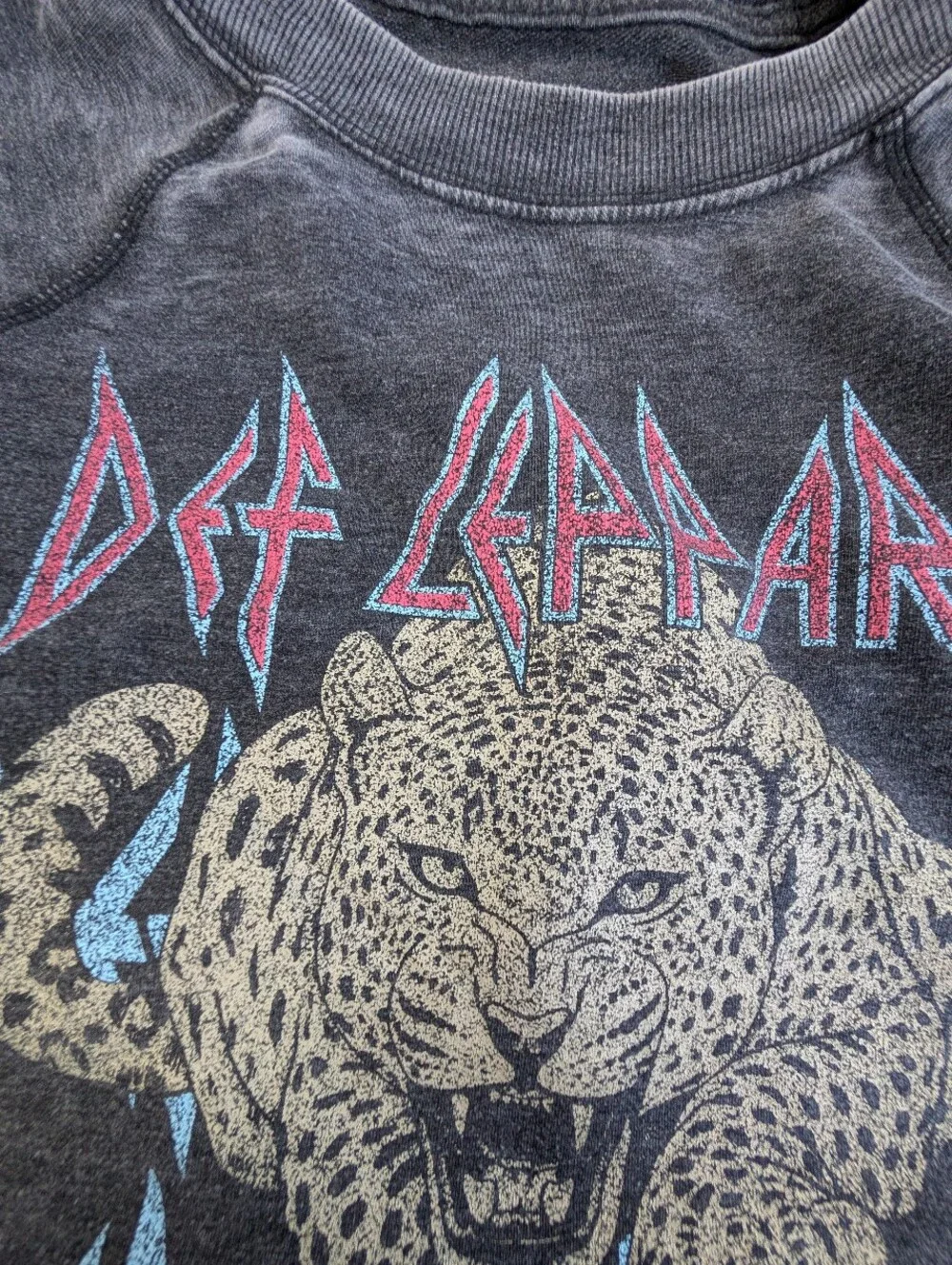 ⚡ Recycled Karma Def Leppard "Love Bites" Graphic Sweatshirt 🖤 - Picture 12 of 13